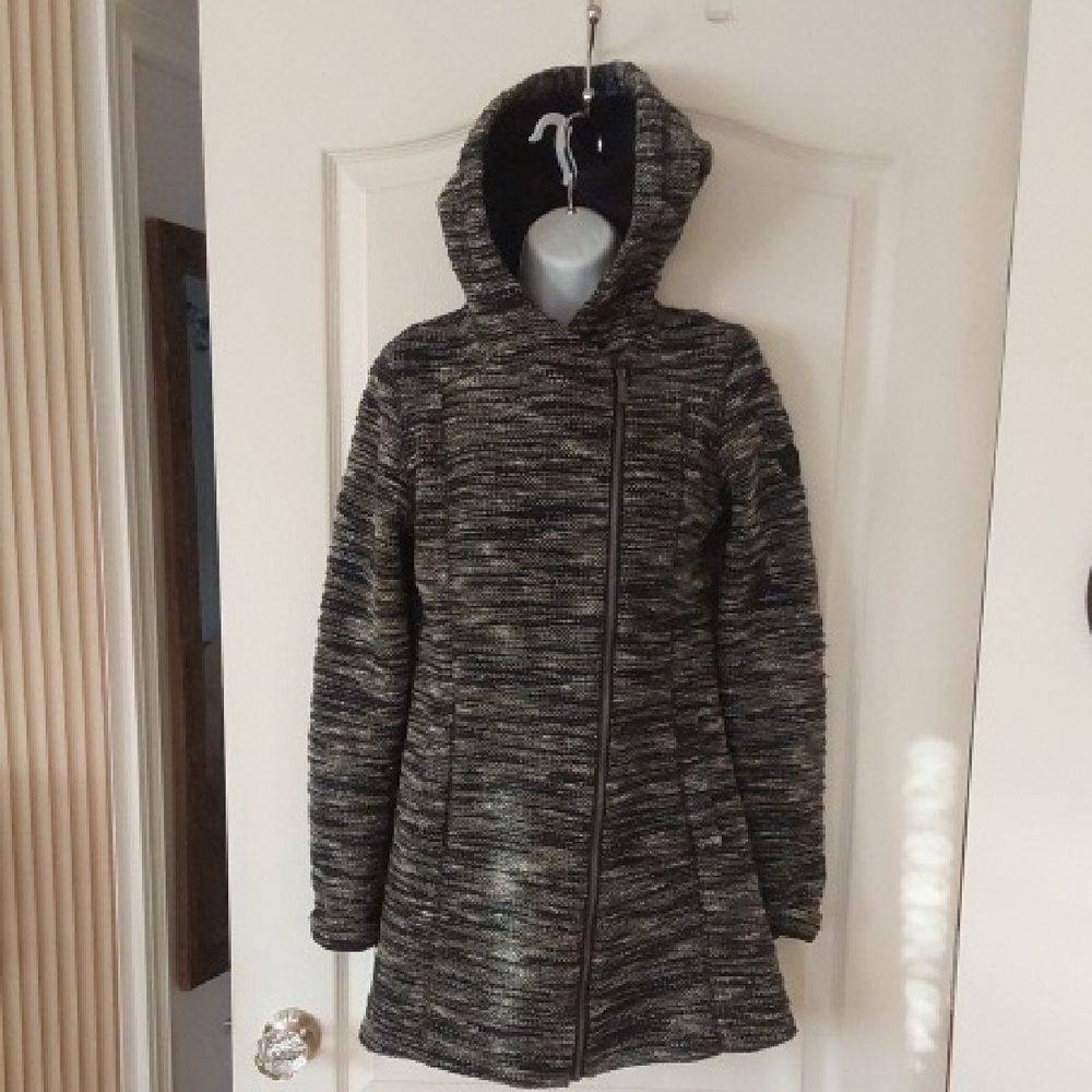 Bench Charcoal and Black Marled Central Zip Jacket